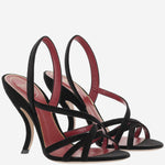 Sandali Fetishique in velluto 7W0S0NC6 WPJ0NO VALENTINO GARAVANI 