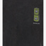 T-SHIRT IN COTONE CON STAMPA LOGO BIPOLARTEE BLACK 11:11 L.U.C.K. 