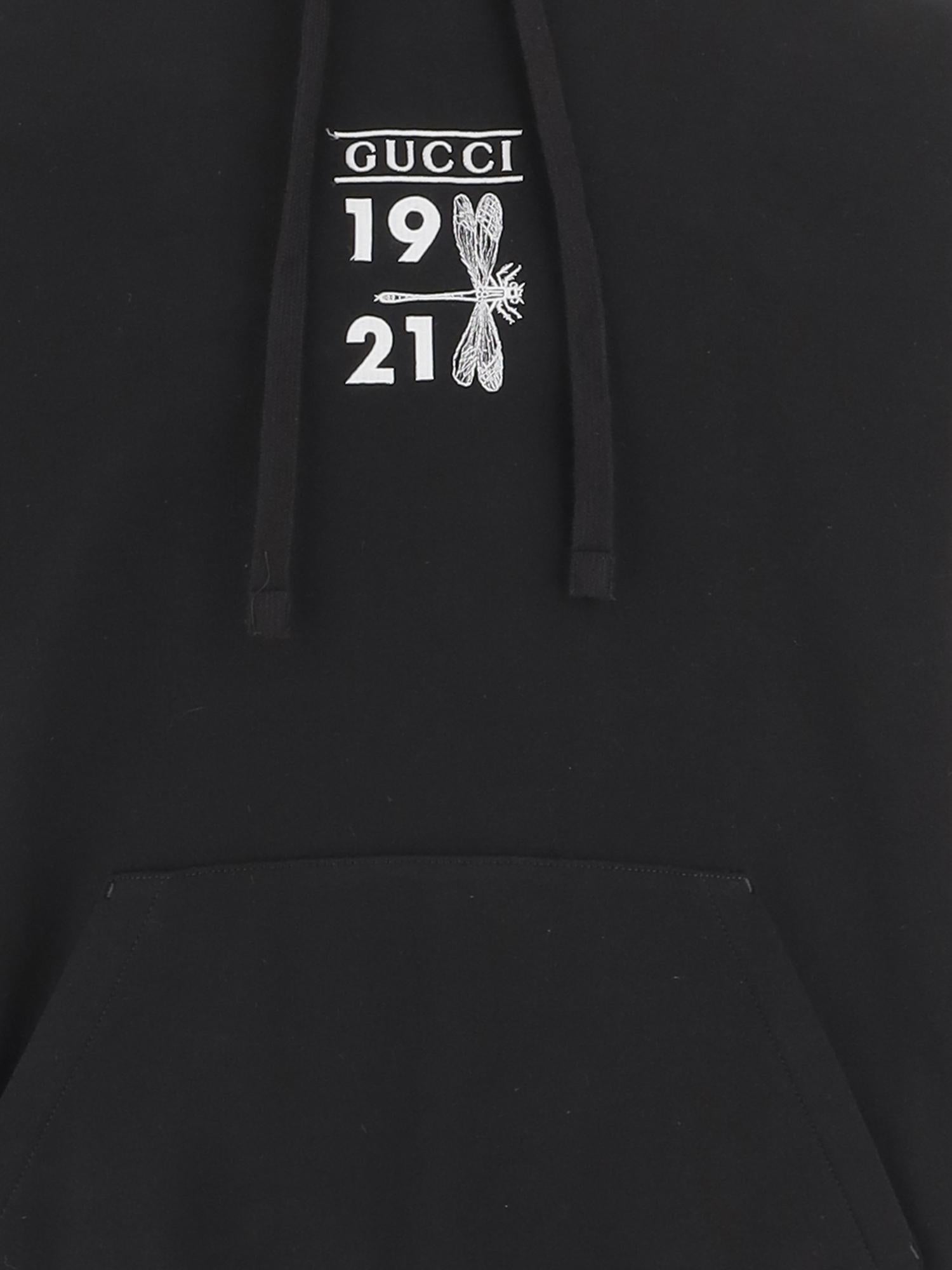 FELPA IN COTONE CON STAMPA GRAFICA 855976 XJHQT1043 GUCCI 