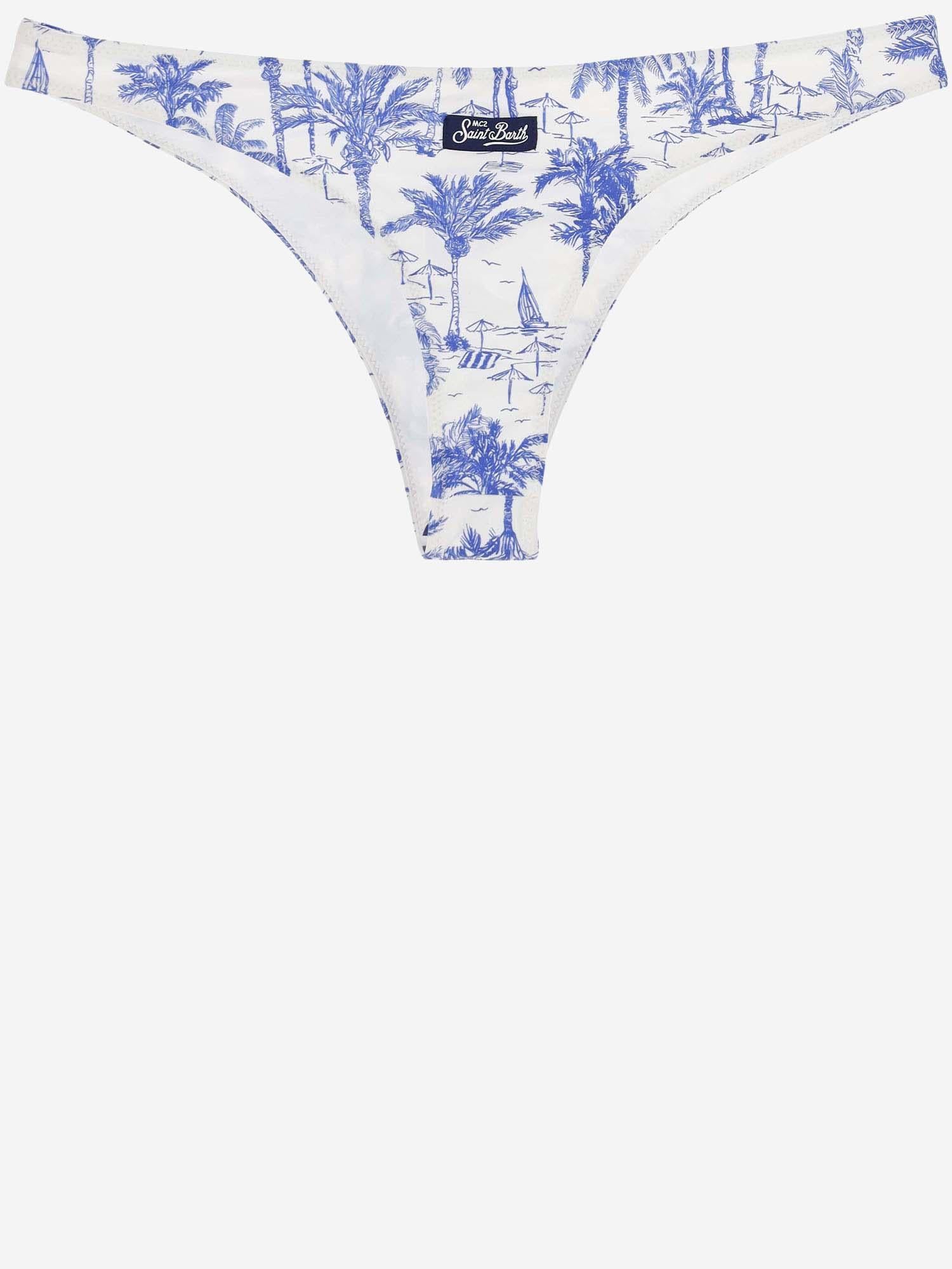 BIKINI CON MOTIVO STAMPA GRAFICA NAO0001 01826F MC2 SAINT BARTH 