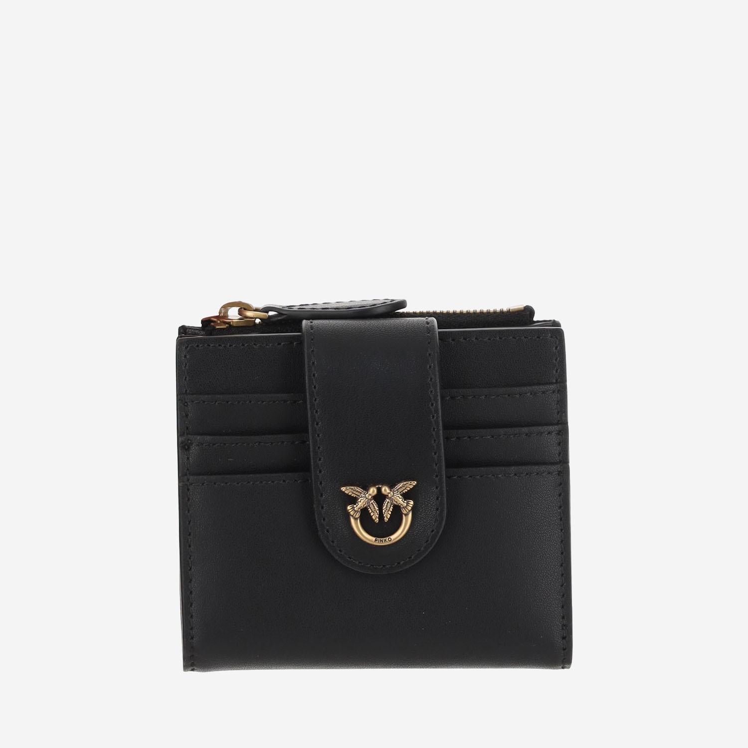 PORTAFOGLIO IN PELLE CON LOGO 103610 A0F1Z99Q PINKO 