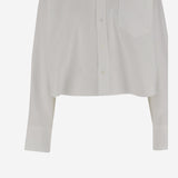 CAMICIA CROPPED IN COTONE FSH770CO0031 168 AMI 