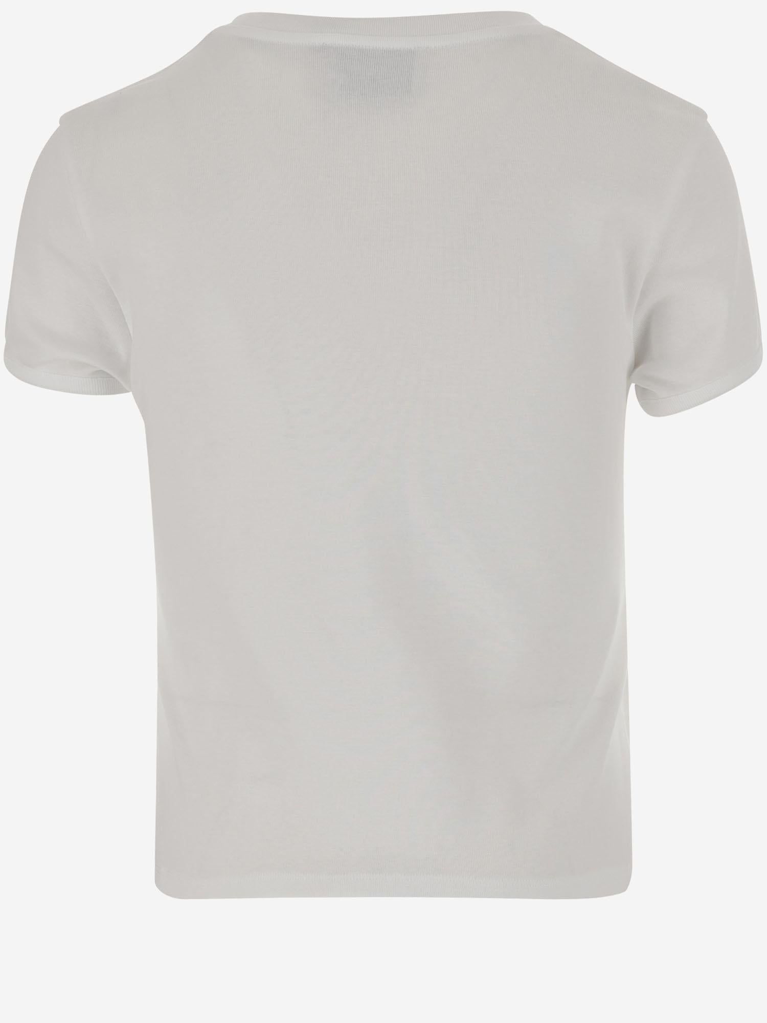 T-SHIRT IN COTONE CON LOGO IN STRASS COPJS07CRF5017 WHT COPERNI 