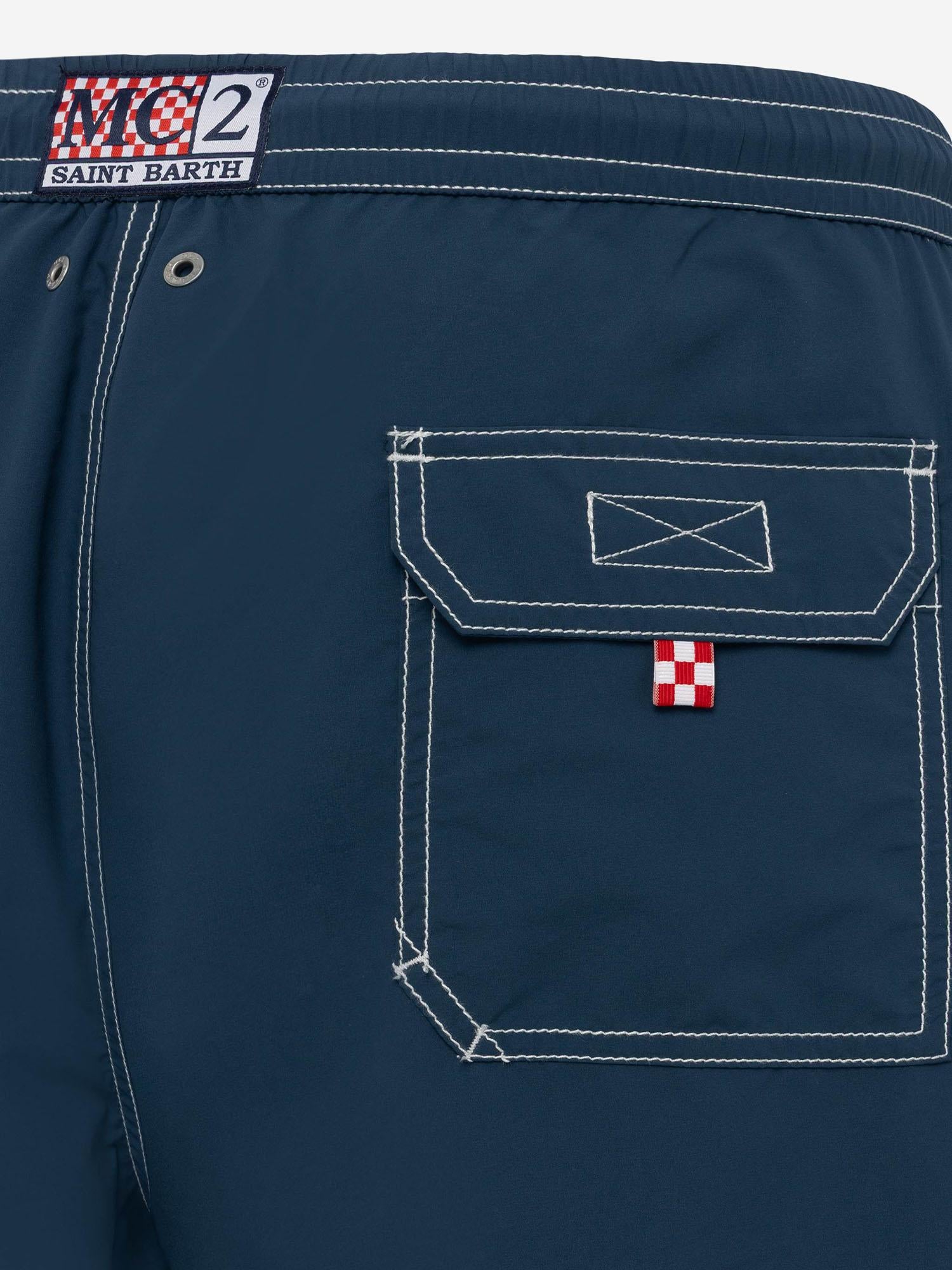 SHORTS DA BAGNO IN NYLON CON LOGO PATM001 00248L MC2 SAINT BARTH 