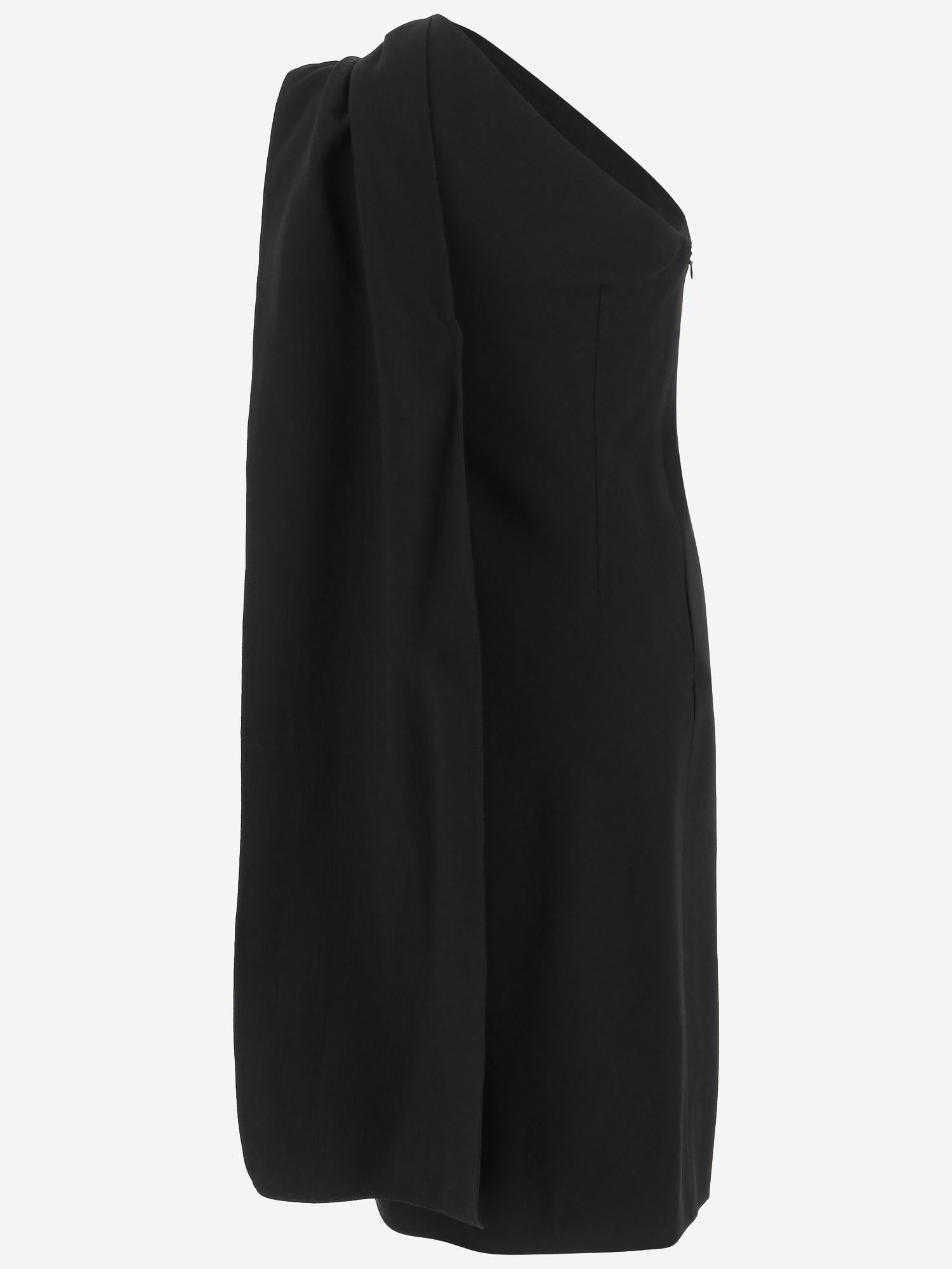 ABITO IN CRÊPE DI VISCOSA E LANA 812348 V4ZE01000 BOTTEGA VENETA 