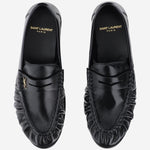 MOCASSINI LE LOAFER IN PELLE LUCIDA 766876 AA00K1000 SAINT LAURENT 