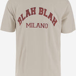 T-SHIRT IN COTONE CON STAMPA BSMCCBLAH BONE BLACK SCORE 