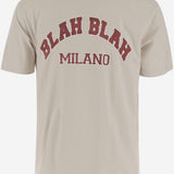 T-SHIRT IN COTONE CON STAMPA BSMCCBLAH BONE BLACK SCORE 