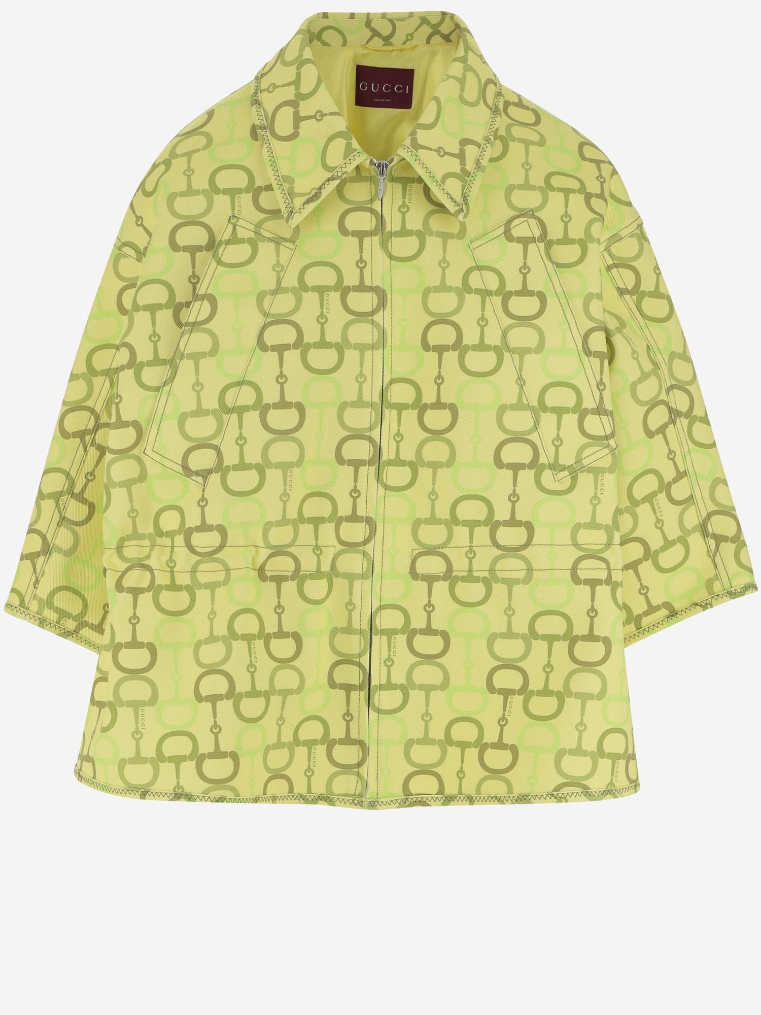 GIACCA SQUADRATA CON STAMPA 831867 ZAS9M3003 GUCCI 