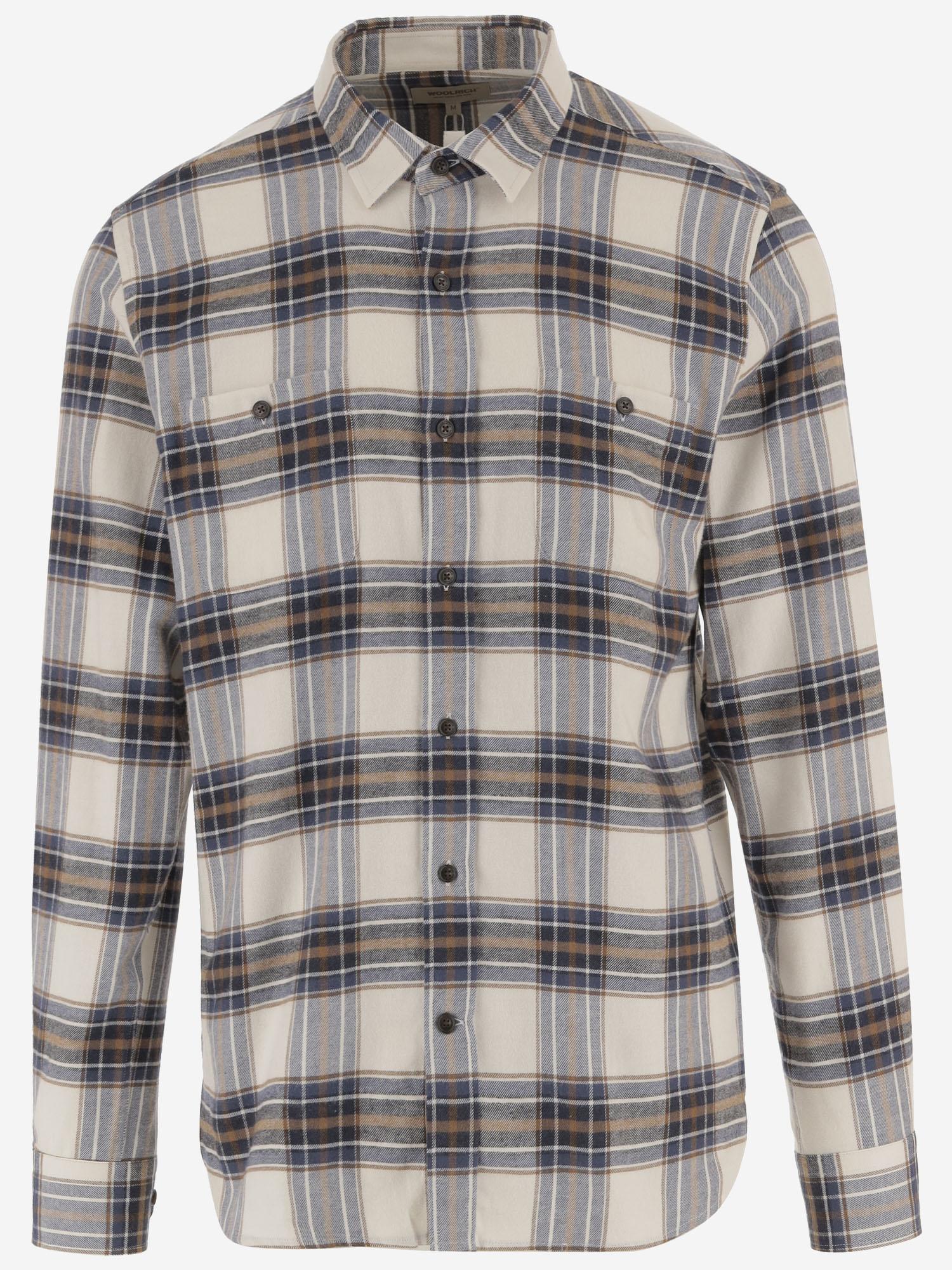 CAMICIA IN COTONE A QUADRI CFWOSI2001MRUT5058 8518 WOOLRICH 