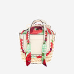 BORSA HABANERA IN PELLE E RAFIA HABANERASILK ROSETO CUBA LAB 