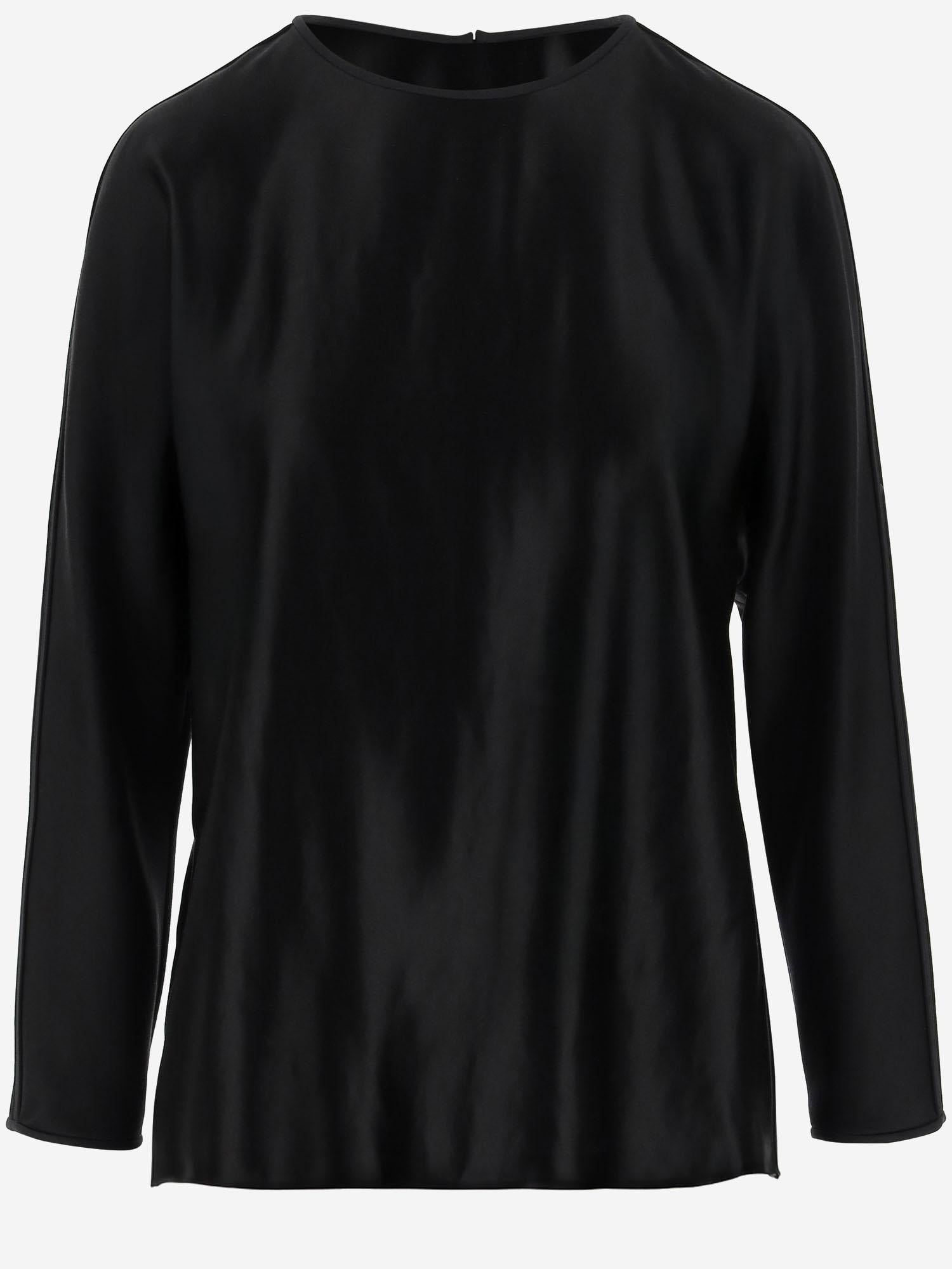 MAGLIA IN SETA EFFETTO LUCIDO GW001580 TE15808UC001 GIORGIO ARMANI 