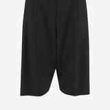 PANTALONI CORTI IN LANA 10844W4369 BLK THE ROW 