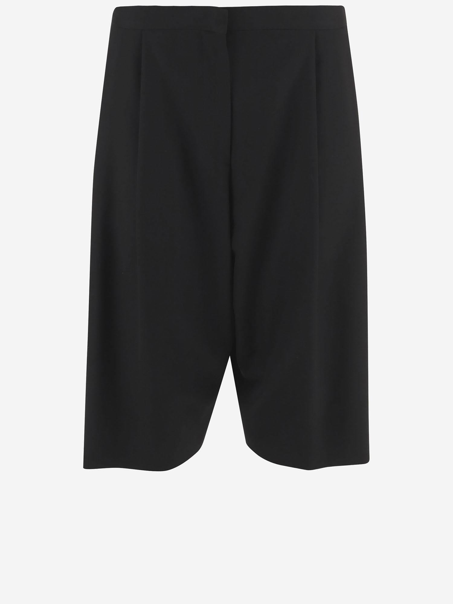 PANTALONI CORTI IN LANA 10844W4369 BLK THE ROW 