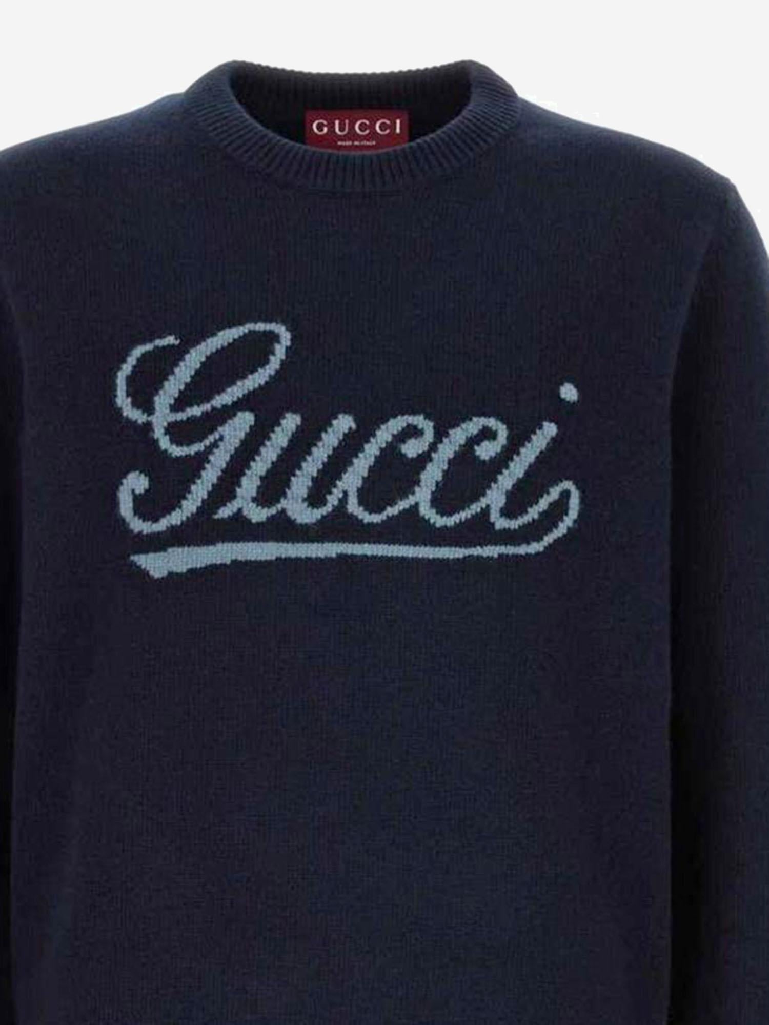MAGLIONE IN LANA CON LOGO 795347 XKD744071 GUCCI 