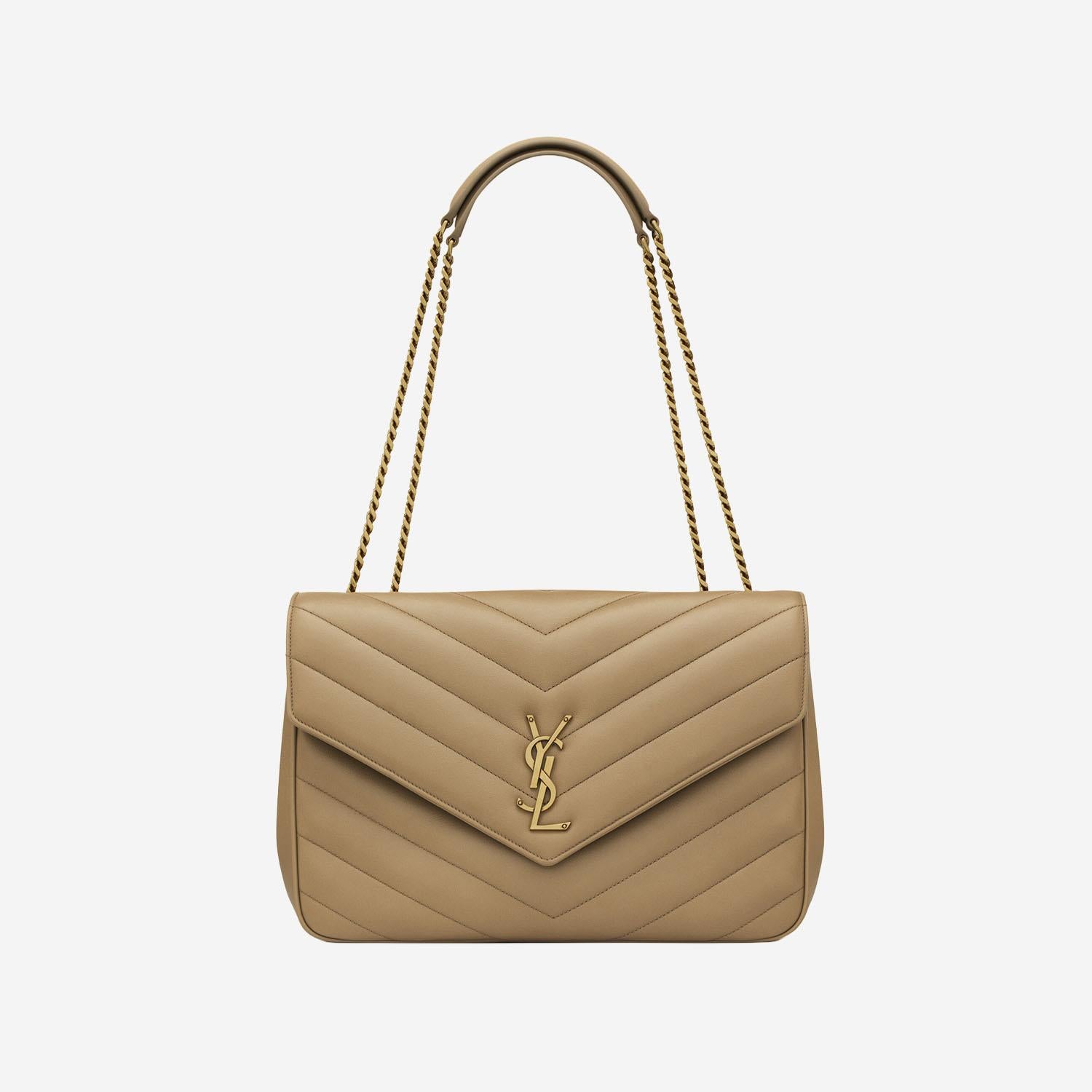 LOULOU LARGE IN PELLE DI AGNELLO TRAPUNTATA 803541 AAEAX2357 SAINT LAURENT 