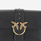 BORSA A SPALLA IN PELLE CON LOGO 104524 A0QOZ99Q PINKO 