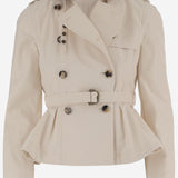 TRENCH ISABELLA IN COTONE 8120786 LINENBEIGE BURBERRY 