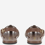 Mules in pelle e suede 5X610E MHDF05C8 MIU MIU 