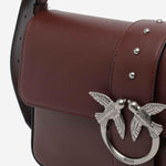 BORSA A SPALLA IN PELLE CON LOGO 104524 A0QOR49O PINKO 