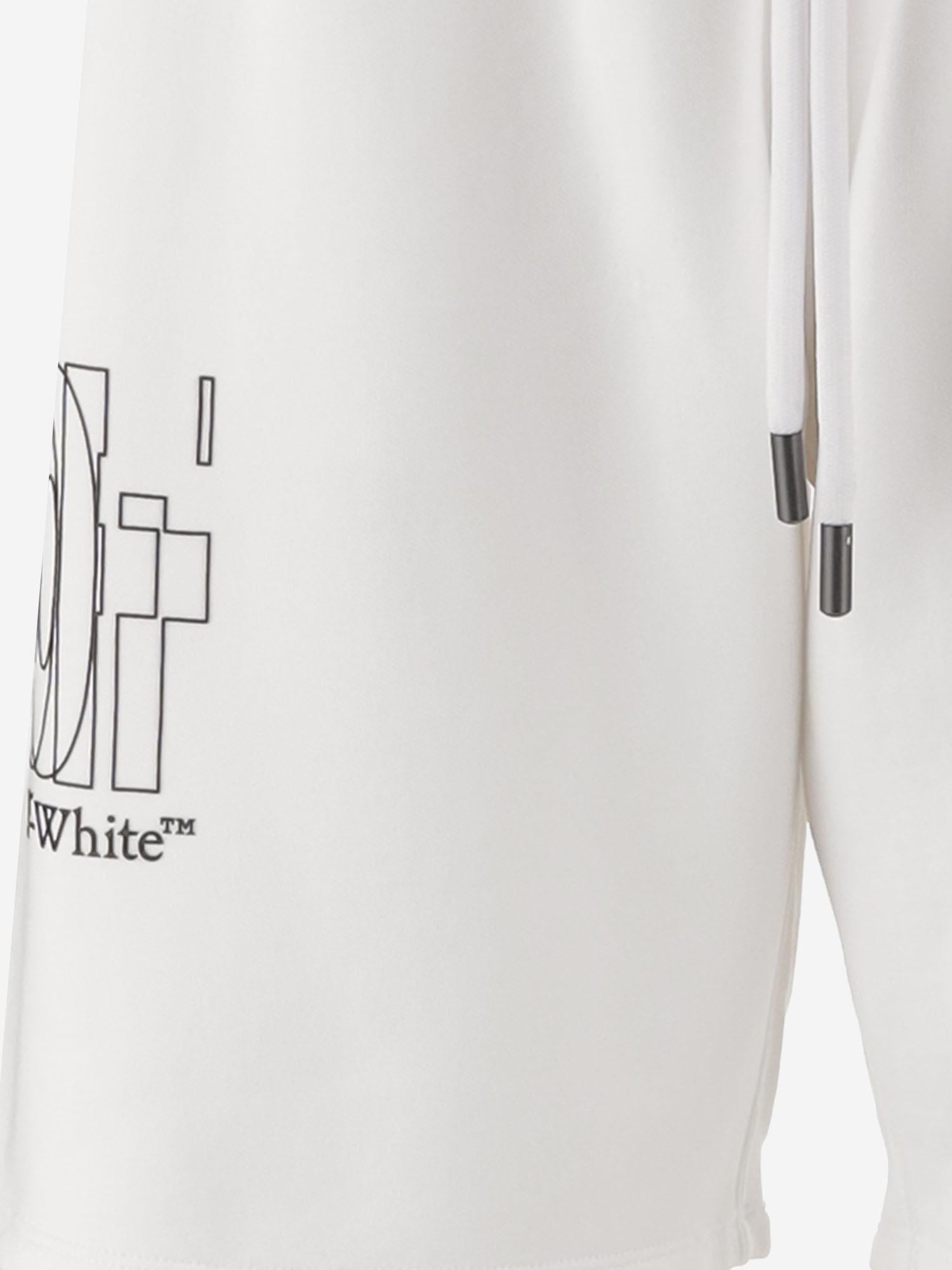 PANTALONI CORTI HERALDIC ARROW IN COTONE 44MCI013S26F004100 1000 OFF-WHITE 