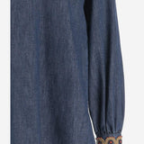 BLUSA IN DENIM DI COTONE 6B0DB03E7MR 558 VALENTINO 