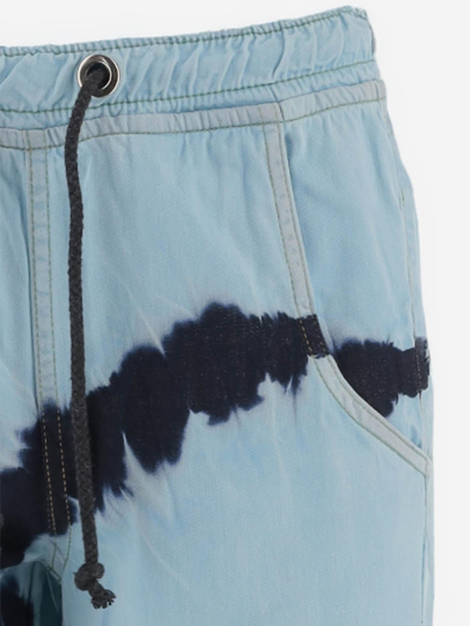 JEANS IN COTONE CON MOTIVO TIE-DYE DAM26TU2 BLUE DONT @ ME 