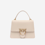 BORSA A MANO  IN PELLE CON LOGO 100066 A0F1C50Q PINKO 