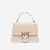 BORSA A MANO  IN PELLE CON LOGO 100066 A0F1C50Q PINKO 