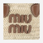 BORSA SHOPPING IN PALMITO 5BG273 2DDHF0A5T MIU MIU 