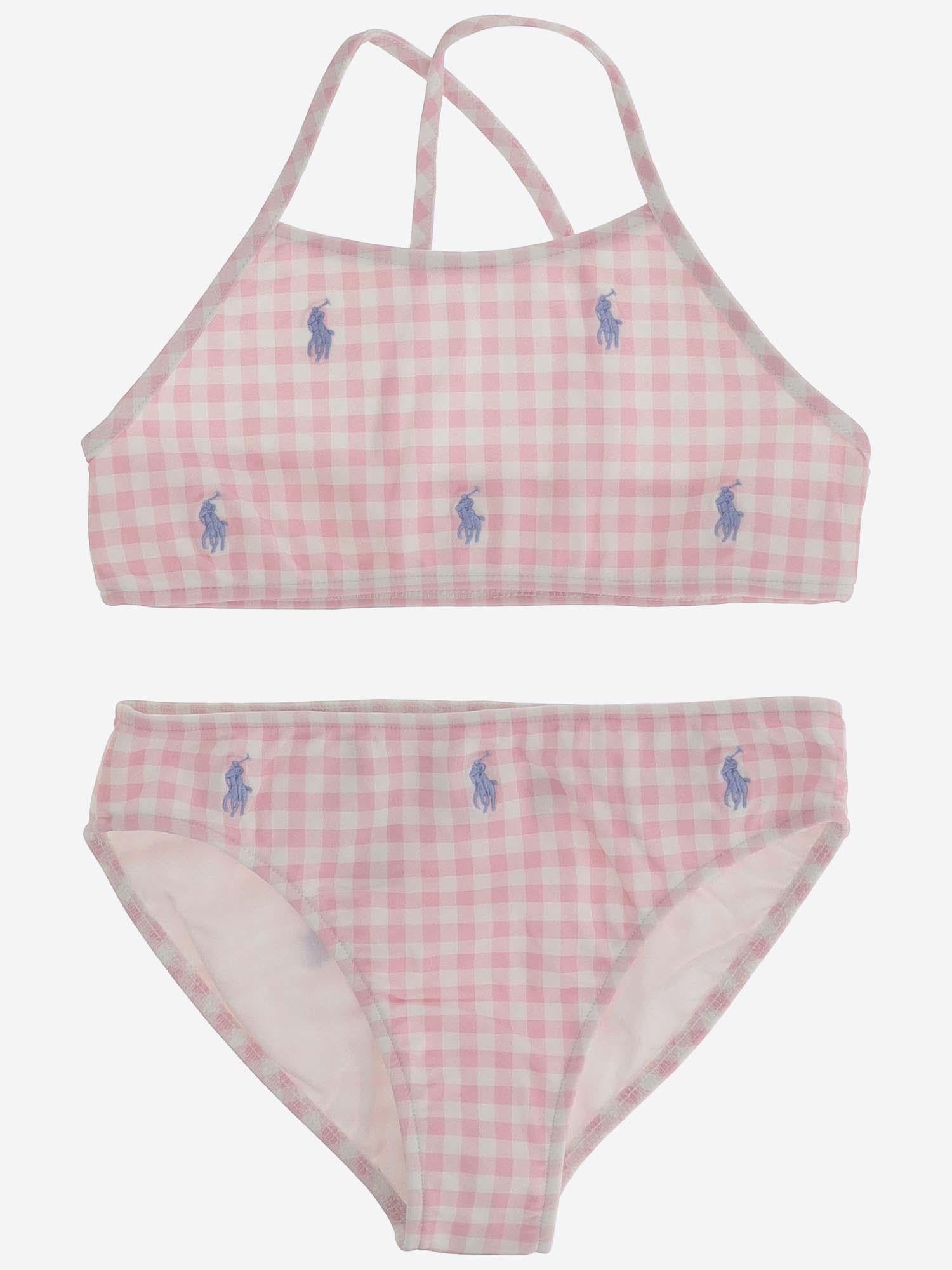 BIKINI IN NYLON STRETCH CON LOGO 313935066 002 POLO RALPH LAUREN KIDS 