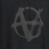 FELPA IN COTONE CON STAMPA UE54HD260B BLACK VETEMENTS 