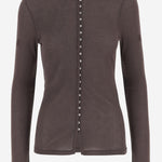 CARDIGAN JANES IN COTONE E LANA 103075 1BM BY MALENE BIRGER 