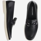 MOCASSINI GANICINI IN PELLE COSIMO 006NERONATURALENEWBISCOTTO SALVATORE FERRAGAMO 
