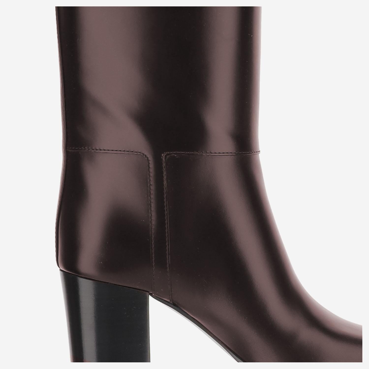 STIVALI JULIA 70 IN PELLE 818207 AAEHR6033 SAINT LAURENT 