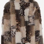 GIACCA IN SHEARLING COLOR-BLOCK 25133 304VARIANTEUNICA BLANCHA 