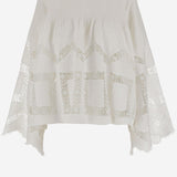 TOP IN LINO CON RICAMI LVSSS2025203  LUG VON SIGA 