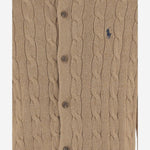 CARDIGAN IN COTONE CON LAVORAZIONE TRECCIA 710979114 003 POLO RALPH LAUREN 
