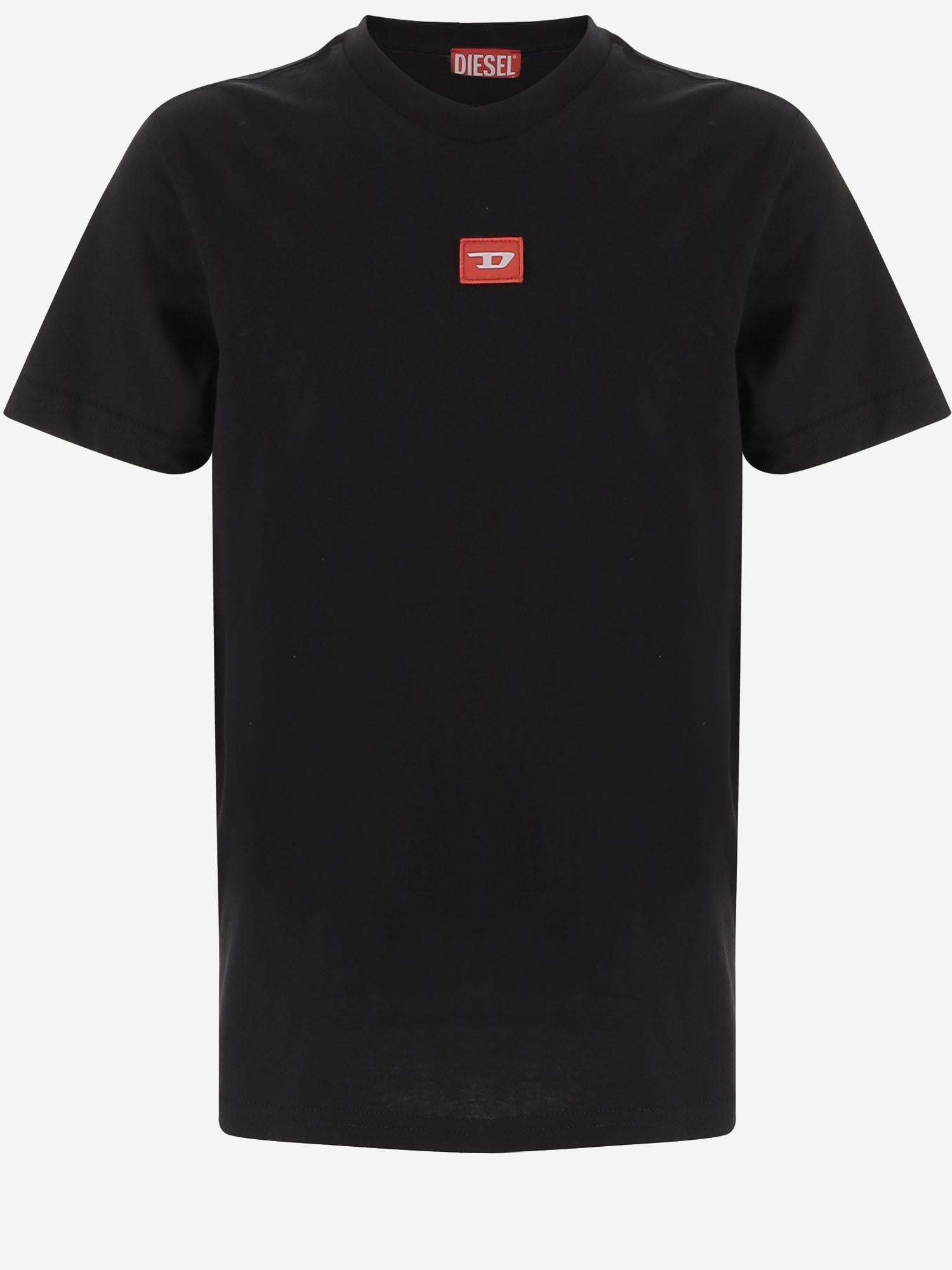 T-SHIRT TXDIEGO IN COTONE CON LOGO J02501 0GRAIK900 DIESEL KIDS 