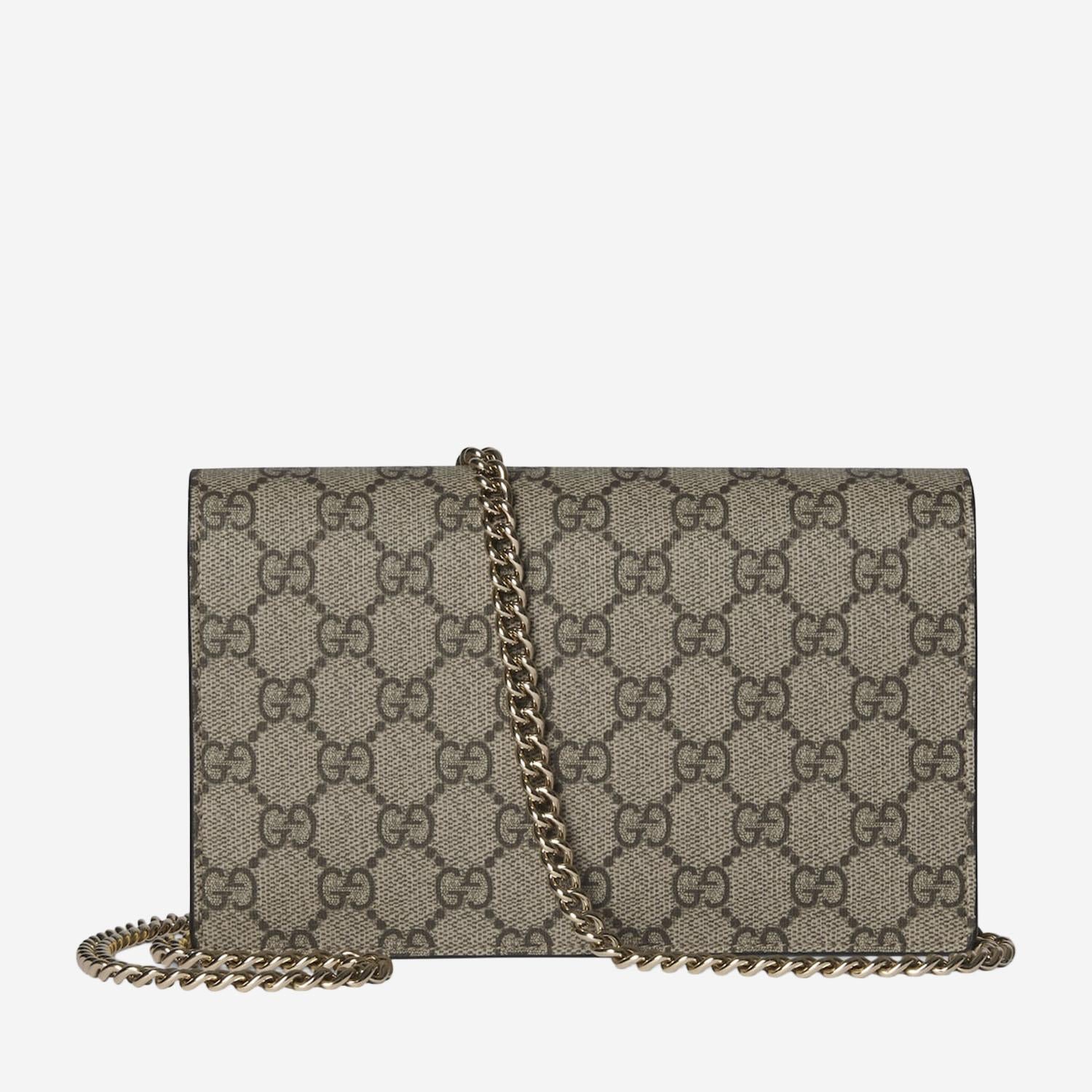 PORTAFOGLIO GG MARMONT BICOLORE CON CATENA 497985 AAFXM7642 GUCCI 