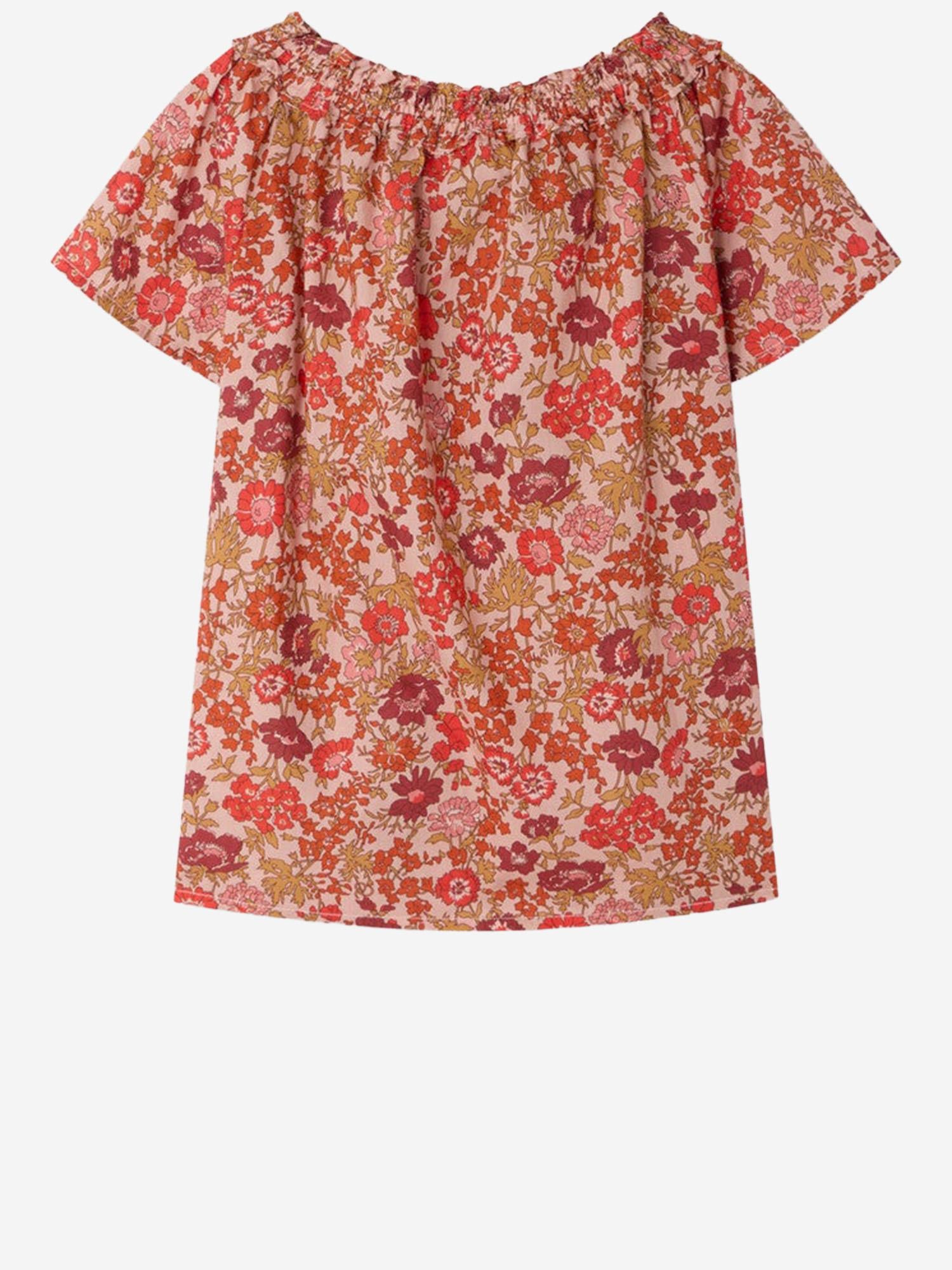 TOP IN COTONE CON MOTIVO FLOREALE S06GBLW00019 520 BONPOINT KIDS 