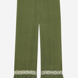 Pantaloni in raso di seta 858258 Y7G273981 SAINT LAURENT 