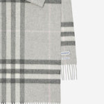 SCIARPA IN CASHMERE CON MOTIVO CHECK 8112637 MITTENGREY BURBERRY 