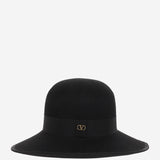 CAPPELLO VLOGO SIGNATURE IN FELTRO DI CONIGLIO 7W2HE00F PMUFV0 VALENTINO GARAVANI 