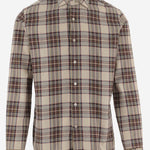 CAMICIA IN COTONE CON MOTIVO A QUADRI REGENT6 75Q4920 GHERARDI 