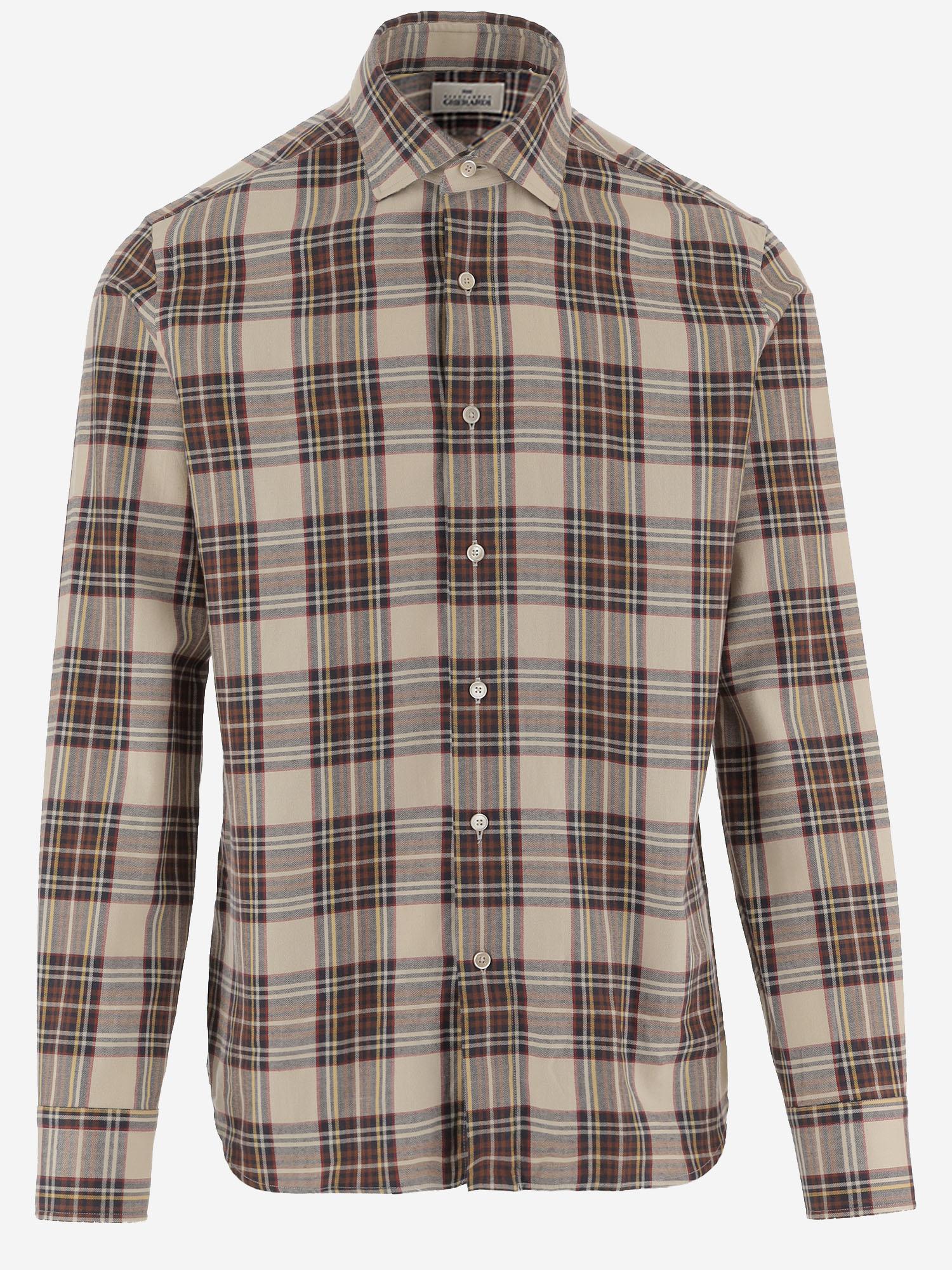 CAMICIA IN COTONE CON MOTIVO A QUADRI REGENT6 75Q4920 GHERARDI 