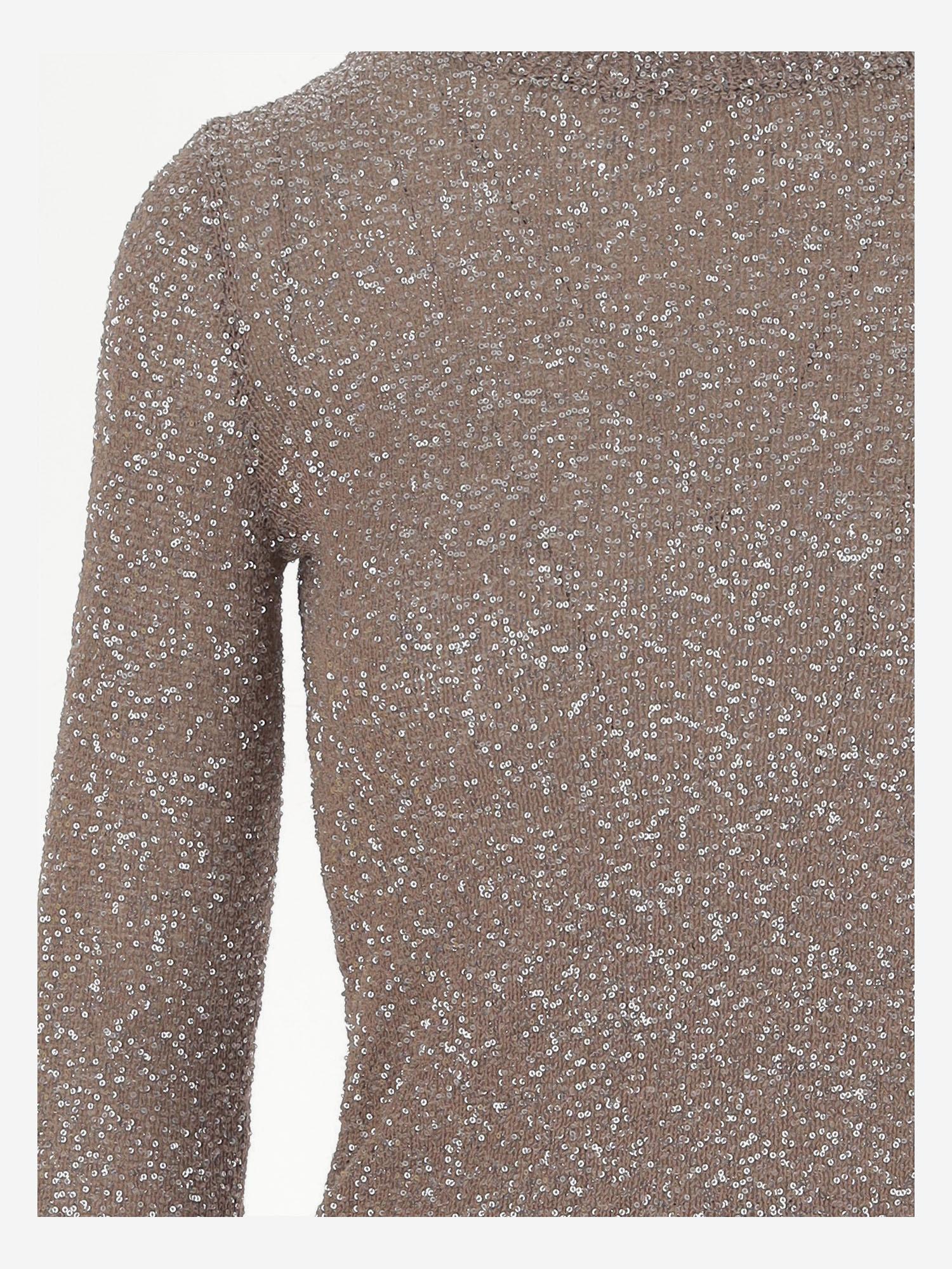PULLOVER IN VISCOSA CON PAILLETTES 813115 T71962182 BALENCIAGA 