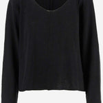 MAGLIONE IN SETA 7830Y689 BLK THE ROW 