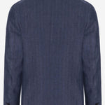 GIACCA MONOPETTO IN LINO GNAPOLI 2655U207 BRIAN DALES 