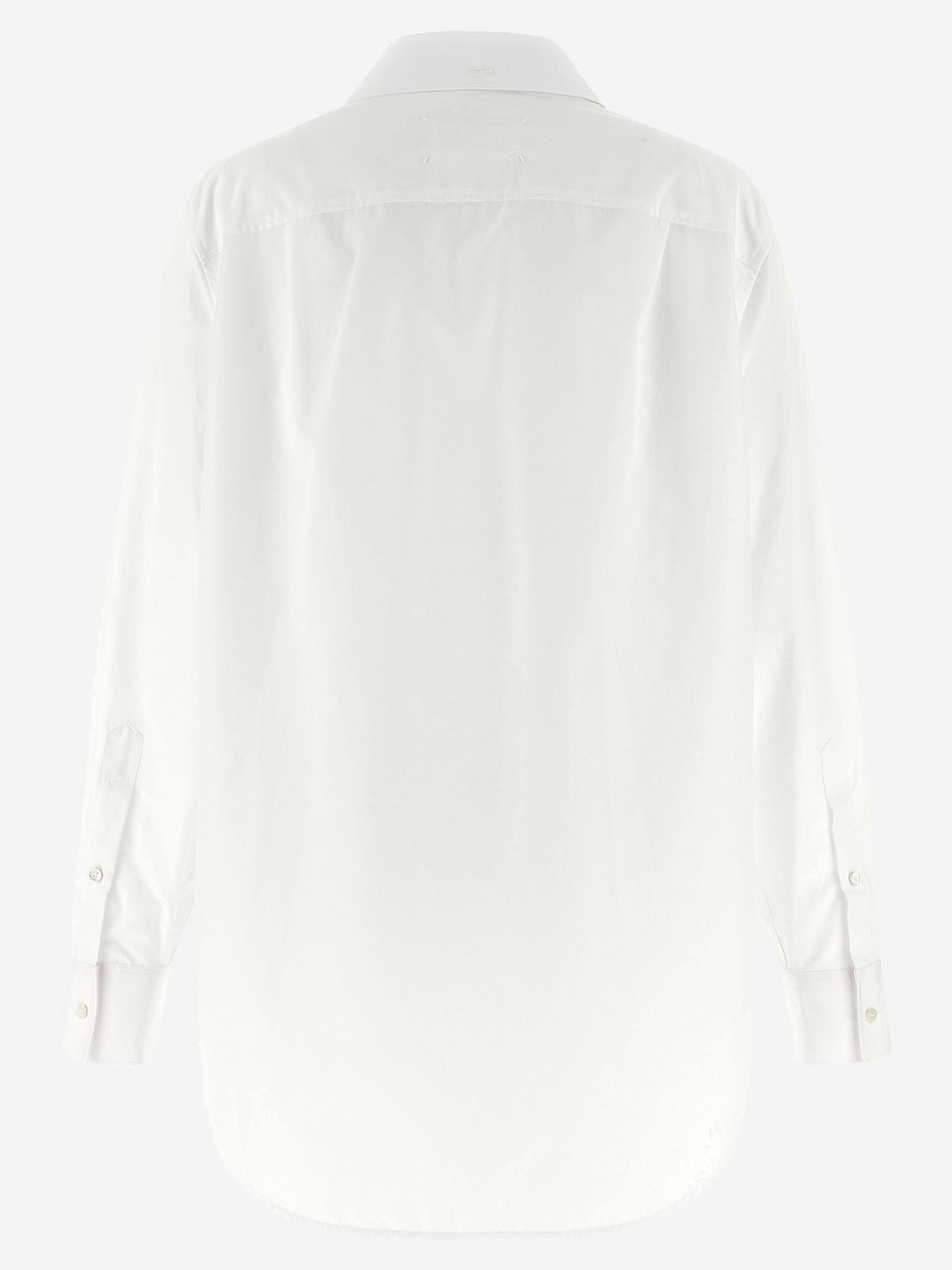 CAMICIA IN COTONE CON COLLETTO RIPIEGATO S29DT0018 S43001100 MAISON MARGIELA 